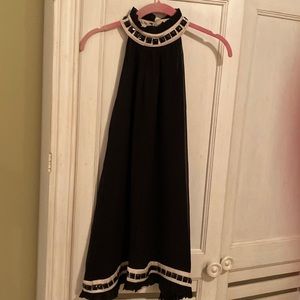 Black silk dress